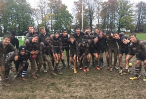 Rugby training in the rain